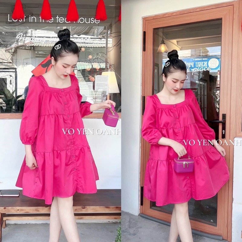 VÁY BABY DOLL HỒNG