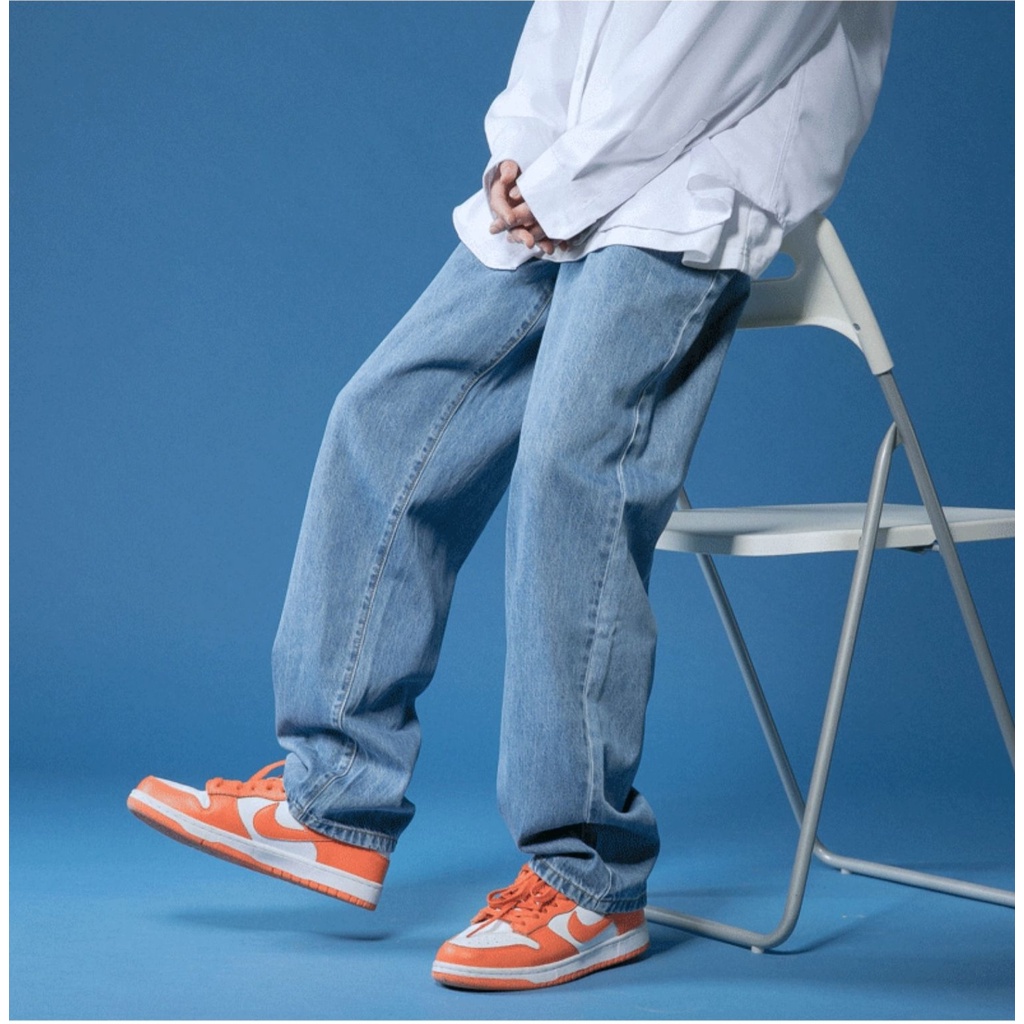 Quần Jean nam ống rộng quần bò baggy suông đứng nam nữ SR01 style hàn quốc 2022 | BigBuy360 - bigbuy360.vn