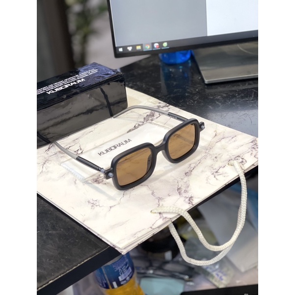 Kính râm thời trang nam nữ Kuboraum 3 màu thời trang ,Gọng kính cận Germany Fullbox Bảo Hành 3 tháng