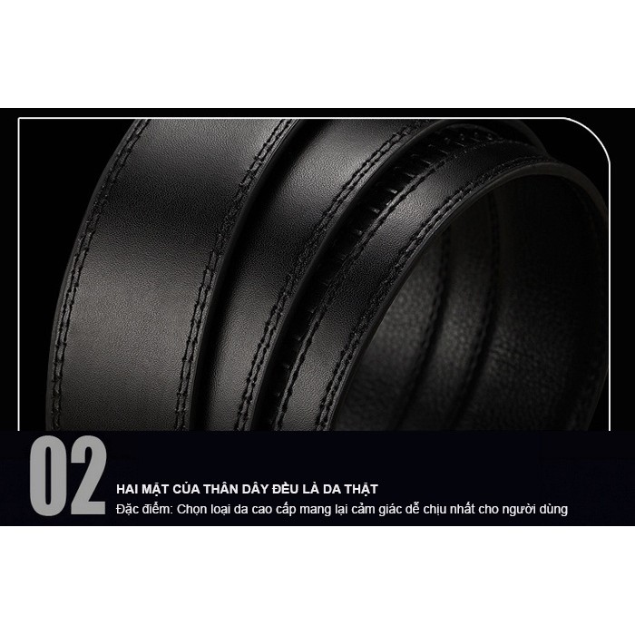 Thắt lưng da nam cao cấp - Kèm Hộp - Tặng Kính Xuyên Đêm | BigBuy360 - bigbuy360.vn