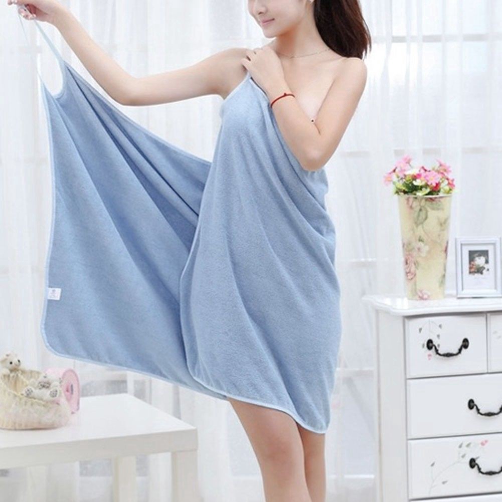 Khăn tắm microfiber thấm hút nước dạng áo quấn