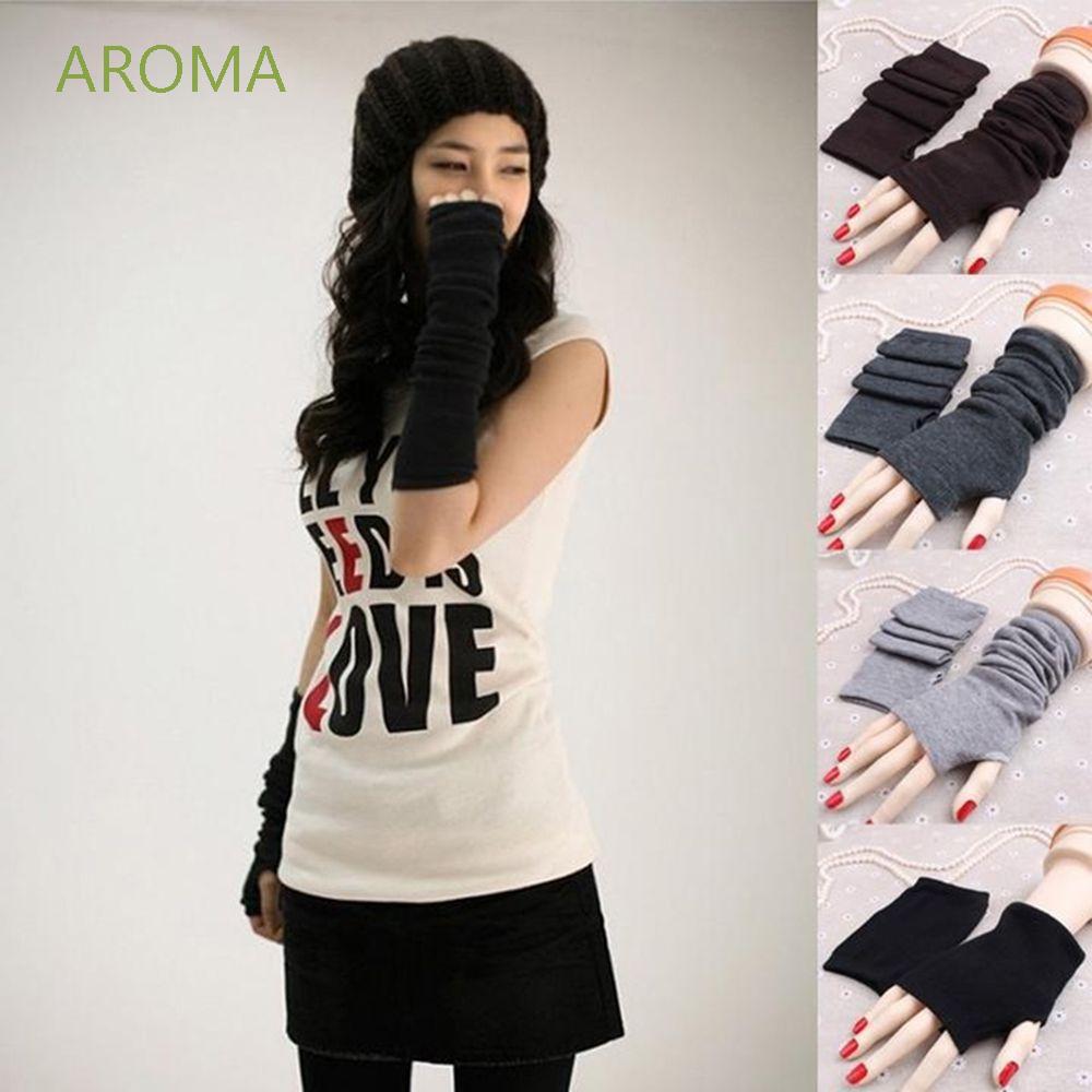 Găng tay len hở ngón giữ ấm cho nam nữ