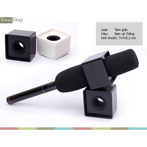 Gá micro gắn logo Tam giác có mút