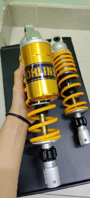 Phuộc sau OHLINS bình dầu mẫu 2019 có núm tăng chỉnh gắn NVX NOUVO DYLAN AIRBLADE...