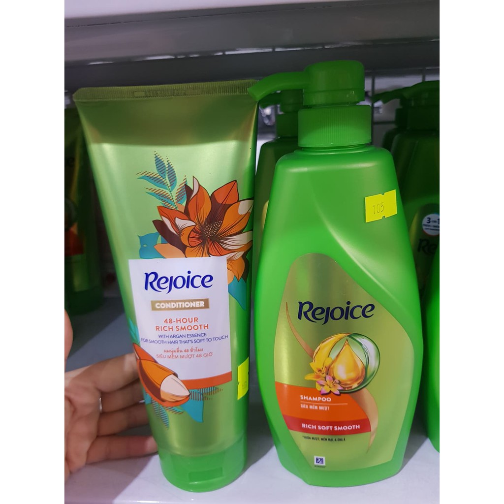 Bộ đôi Gội và Xả Rejoice Trị Gàu, Siêu Mượt