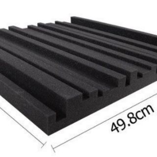 Tấm mút tiêu âm cách âm . Hình Sọc cao thấp .Kích thước 1 tấm 50*50cm dày 5cm màu tím và đen