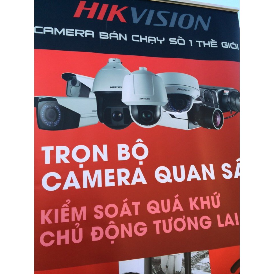 1 mắt  camera hikvision HD1080 bán cầu ốp trần 2.0 MP có tem chính hãng