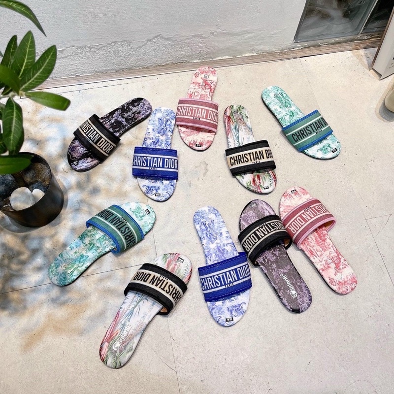DÉP ĐẾ XẸP DIOR- DÉP ĐI HÀNG NGÀY