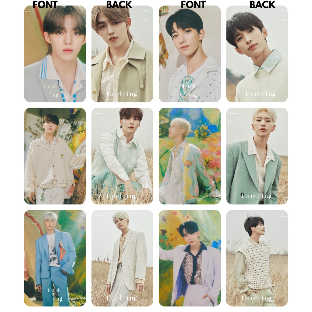 Set 13 thẻ card nhựa SEVENTEEN - Darl+ing