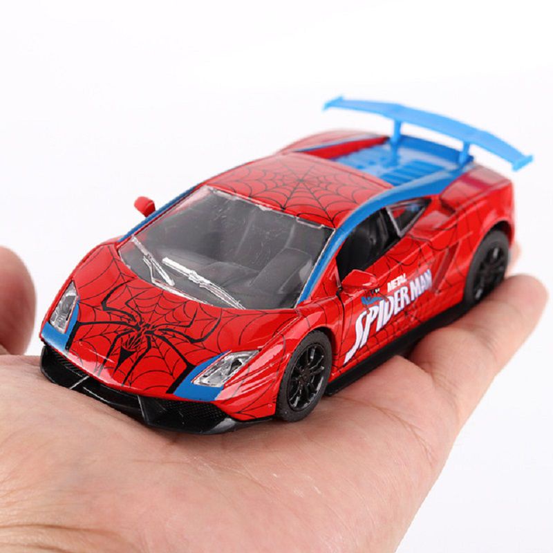 Mô Hình Xe Hơi Batman Spider man Thông Minh Bằng Hợp Kim Tỉ Lệ 1: 36