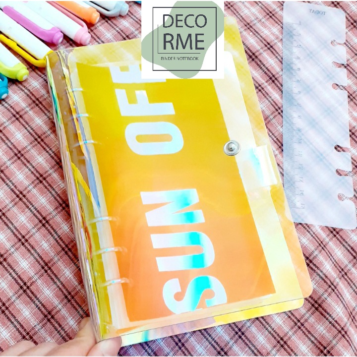 Sổ còng A6 6 còng bìa sổ còng binder giấy refill full set sổ A6 vpp Bukavn