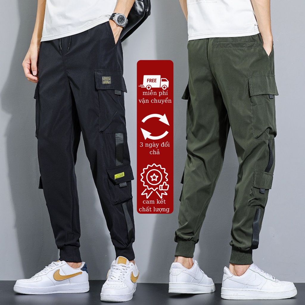 Quần Jogger Nam Túi Hộp Quần Thể Thao Nam, Hàng May Kĩ Thoáng Kí Co Dãn Thoải Mái Vô Cùng Mã JG16