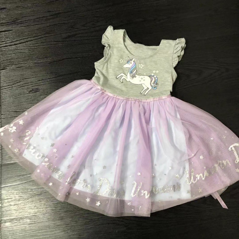 Váy công chúa Đầm xoè bé gái 2-8 tuổi Váy cánh tiên bé gái xuất dư 0521
