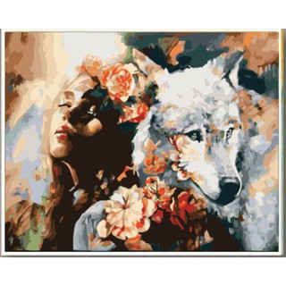 Link Sale Tranh Tô Màu Số Hóa NÀNG THƠ CAO CẤP Đã Căng Khung