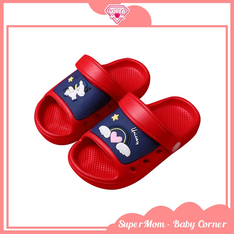 Dép sục hở mũi siêu nhẹ họa tiết hoạt hình dễ thương cho bé - Supermom &amp; Baby Corner