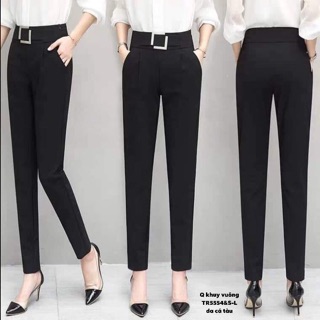 Quần baggy khuy vuông lệch -TR