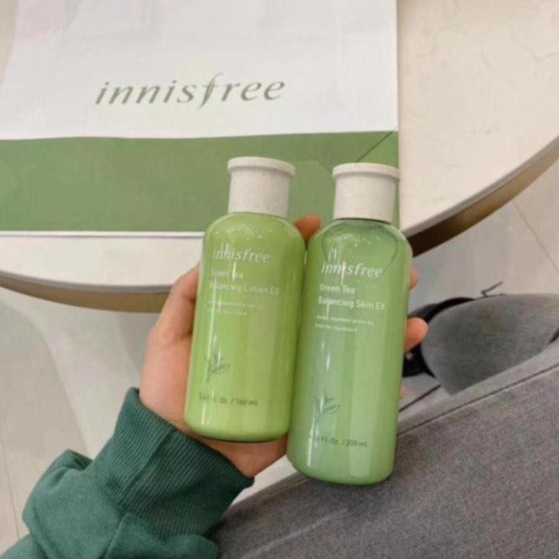 [Mã 44FMCGSALE1 giảm 10% đơn 250K] BỘ DƯỠNG DA TRÀ XANH INNISFREE 6 MÓN SKIN CARE