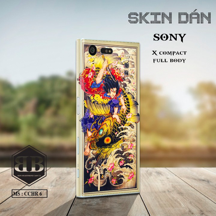 Bộ Skin Dán Sony Xperia X Compact dán full lưng viền đẹp mê li