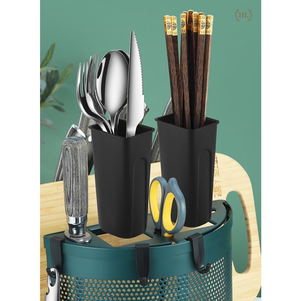 Kệ đựng dao thớt xoay 360 độ đa năng chất liệu hợp kim nhôm máy bay 7075 | KỆ GÀI DAO THỚT XOAY 360 ĐỘ (Nhập Khẩu)