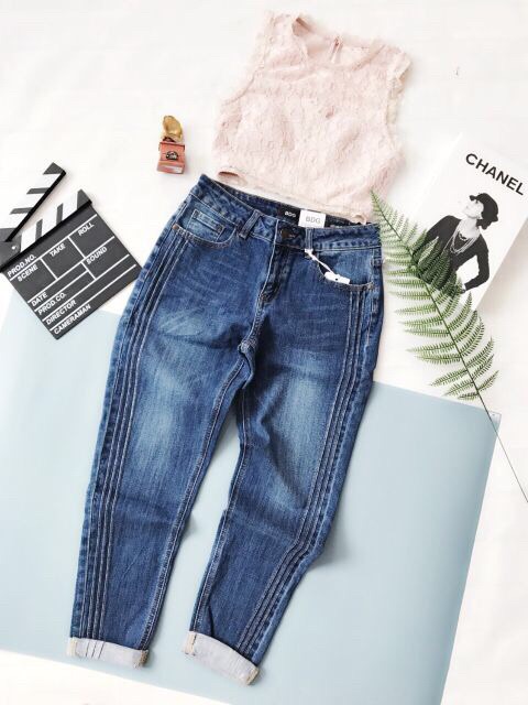 Quần jeans baggy đường viền mới