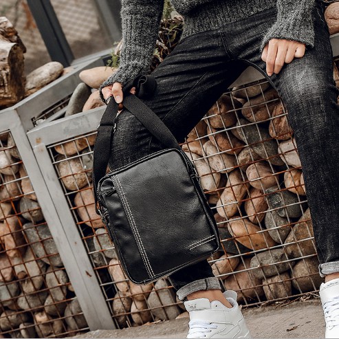 Túi đeo chéo Nam 💖 HÀNG MỚI-XU HƯỚNG 2020 💖 [ FREESHIP] Túi Đeo Chéo Unisex chất da chống nổ, bong da | BigBuy360 - bigbuy360.vn