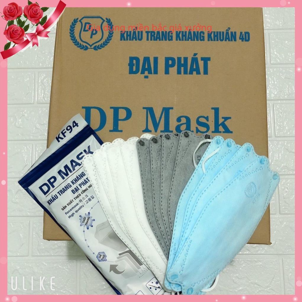 khẩu trang y tế, khẩu trang 4d KF 94 DP Mask Đại Phát, Mini Mask Thùng 30 Túi 300 Cái