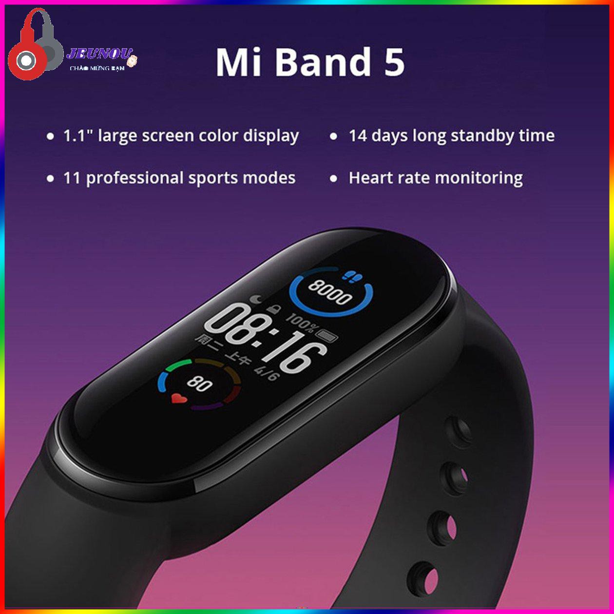 Vòng đeo tay thông minh Xiaomi Mi band 5 - Đồng hồ thông minh Xiaomi Miband 5 fitpro