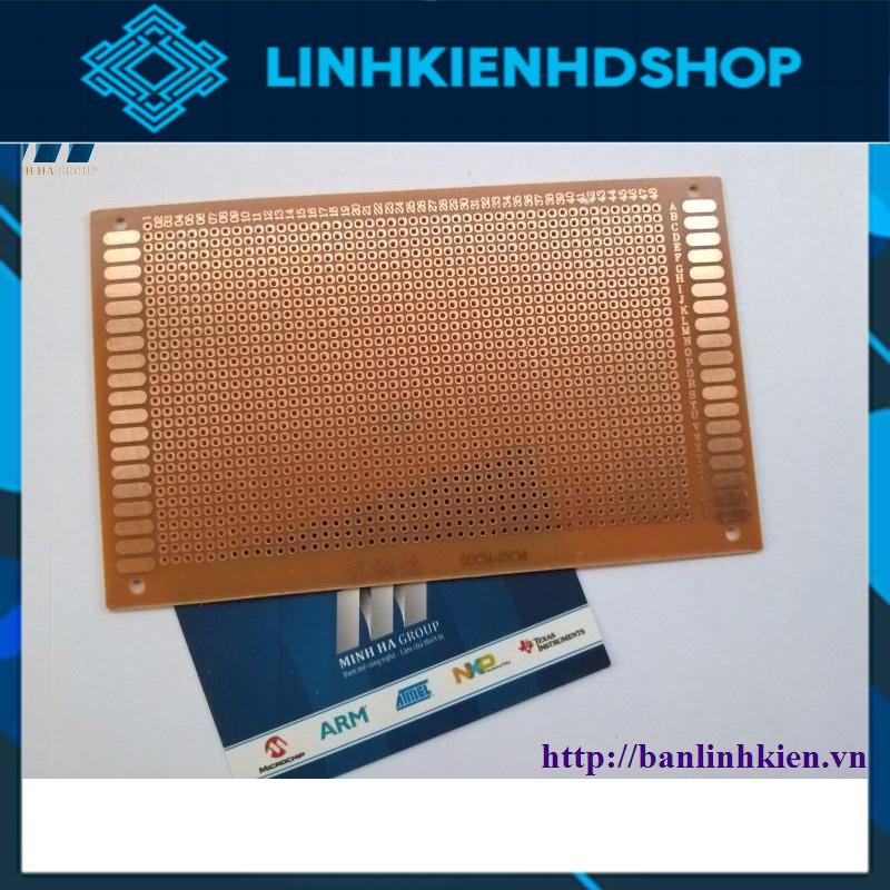 Phíp Đồng Lỗ - Bảng Mạch Đục Lỗ Sẵn PCB Nâu Kích Thước 9x15MM