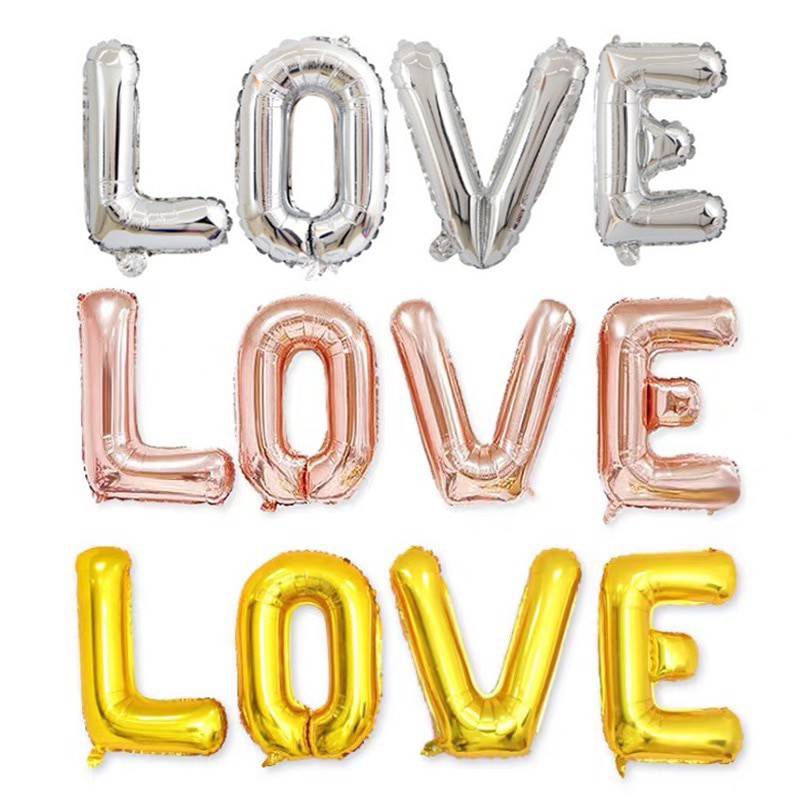 ( size Đại 80cm) Bóng chữ LOVE trang trí sinh nhật, tiệc cưới #TrangTriSinhNhat