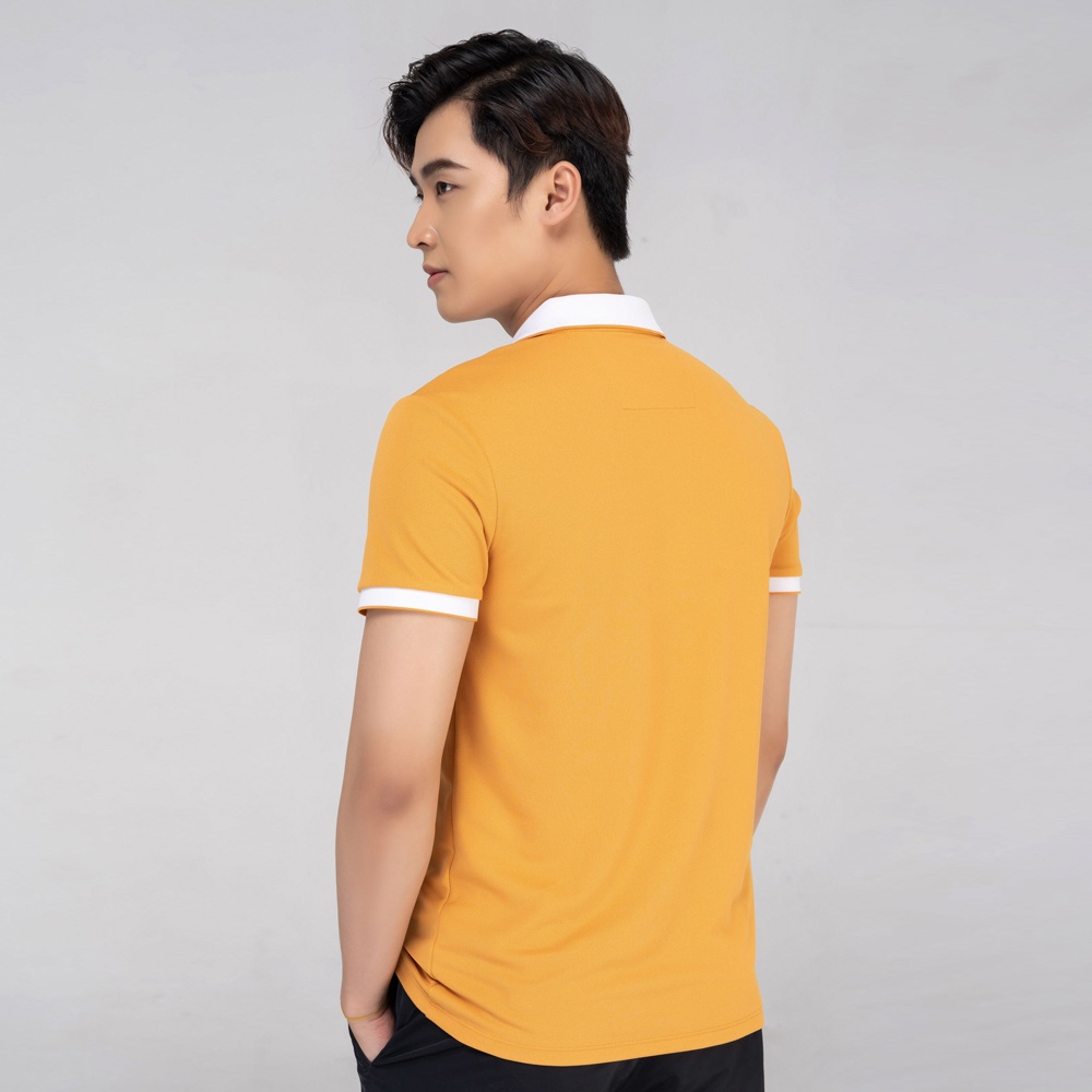 Áo polo YODY nam thấm hút tốt áo phông chất liệu cafe chống tia UV hữu hiệu APM3635