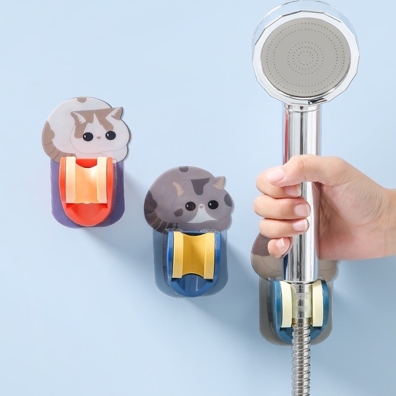 Giá Đỡ Vòi Sen Họa Tiết Hoạt Hình Dễ Thương Có Thể Điều Chỉnh | Giá Đỡ Đầu Vòi Hoa Sen Gắn Tường Tự Dính Dành Cho Nhà Tắm