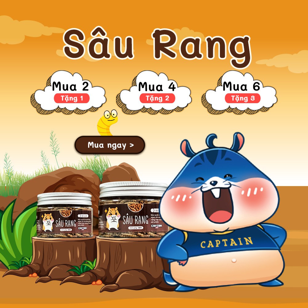 MUA 2 TẶNG 1 Sâu rang vỗ béo cho Hamster