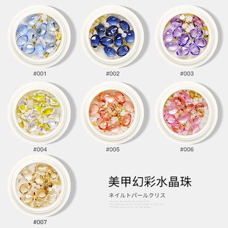 Cham hũ, charm đá mix phụ kiện trang trí móng