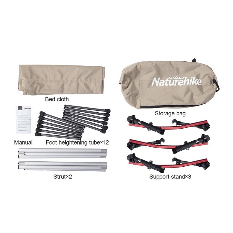 Giường xêp gọn dã ngoại đa năng Naturehike XJC04 NH19JJ006