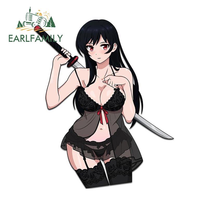 Đề Can Vinyl Họa Tiết Hoạt Hình Anime AKAME Chống Thấm Nước 13cm x 10.8cm Trang Trí Cửa Sổ Xe Hơi/Mô Tô