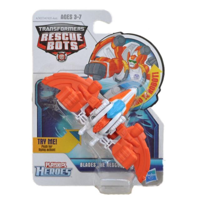 Đồ chơi Robot Transformers Playskool Heroes Rescue Bots Blades the Rescue Dinobot (Box)