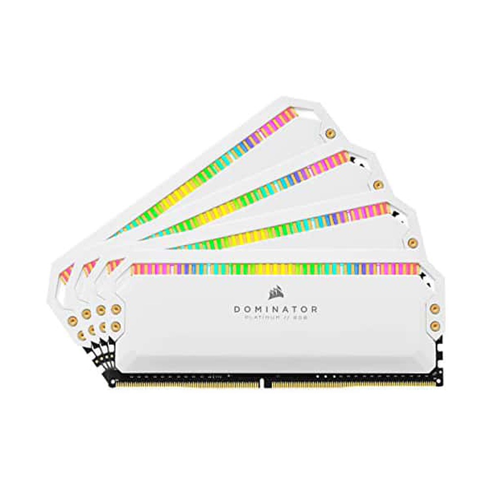 Ram PC Corsair Dominator Platinum White RGB 16GB 3200Mhz DDR4 (2x8GB) CMT16GX4M2C3200C16W