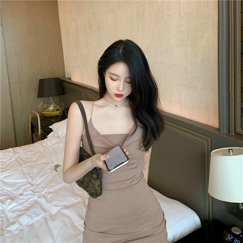 Cocory vn Đầm bút chì hai dây kiểu dáng quyến rũ dành cho phái đẹp | BigBuy360 - bigbuy360.vn