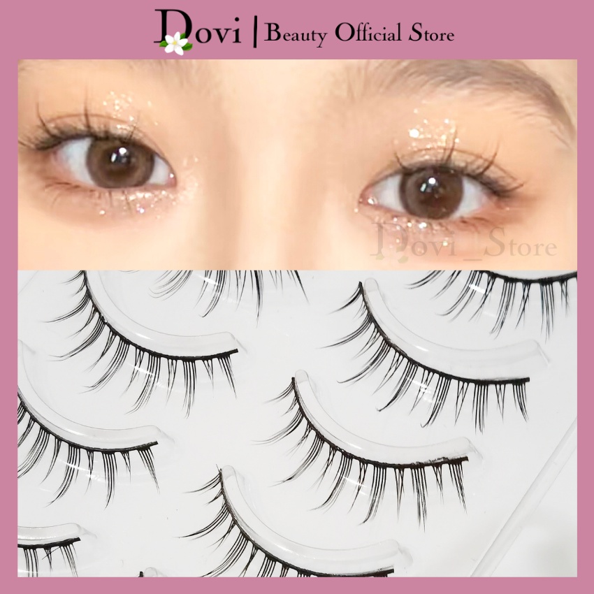 Mi giả Dovi Eyelash, mi giả gân  tự nhiên dùng hàng ngày sợi mềm mịn