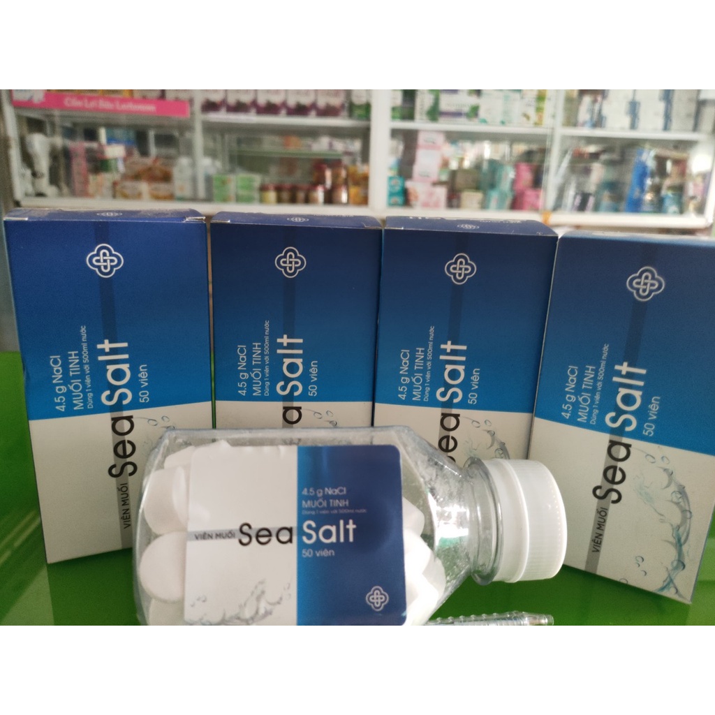 Muối tinh NaCl (Chai 50 viên)