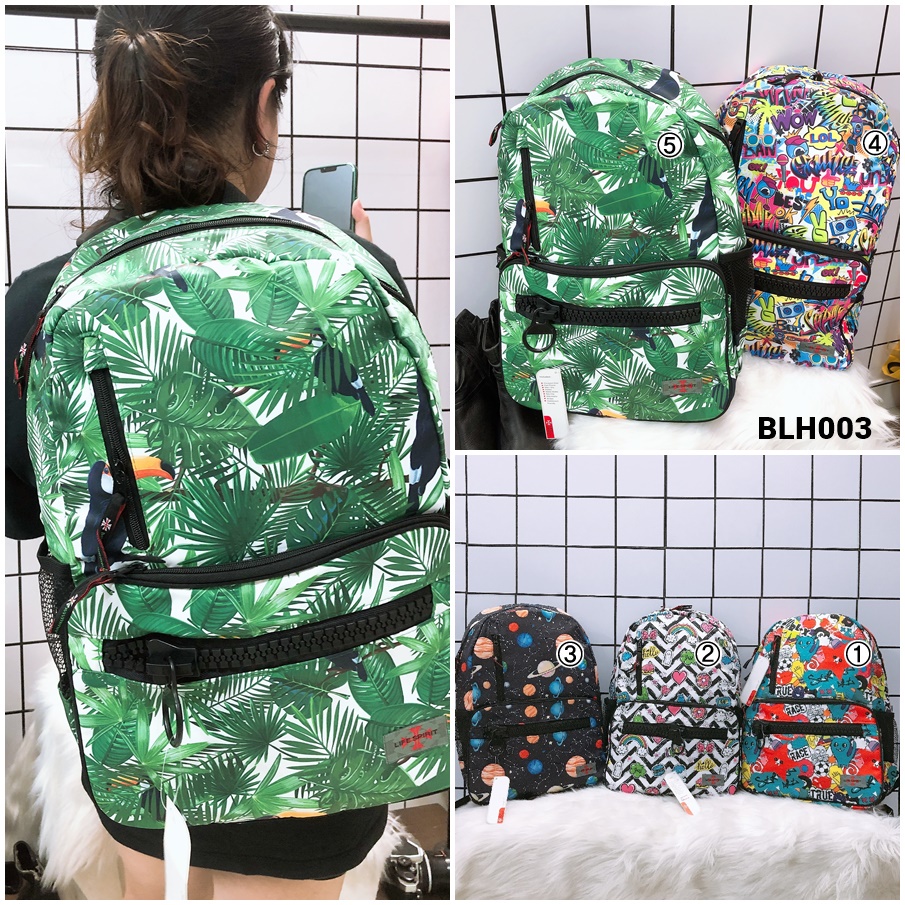 (MẪU MỚI 2022) Balo hình thời trang dây kéo to 4 ngăn Life Spirit Thái Lan BLH003 | Shopee Việt Nam