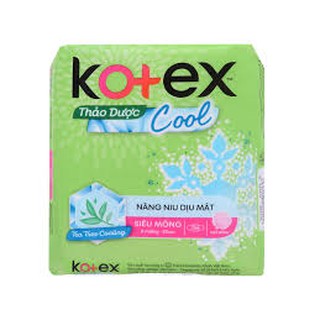 BĂNG VỆ SINH KOTEX THẢO DƯỢC SIÊU MỀM 23CM CÓ CÁNH - KHÔNG CÁNH 8 MIẾNG