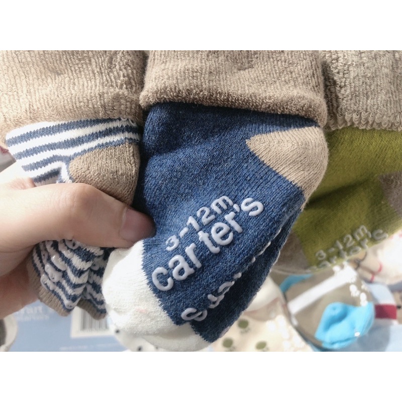 Set 3 đôi tất cho bé trai/bé gái - Tất carter’s cho trẻ em, tất ấm cho bé