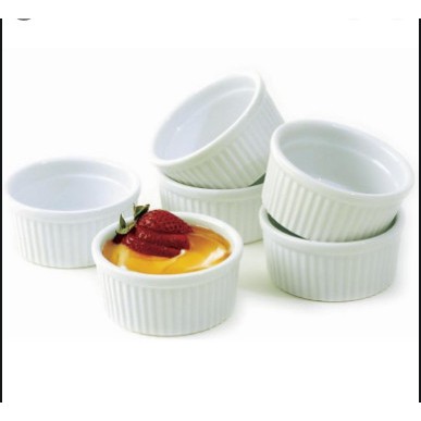 Khuôn sứ Ramekin Tròn Sọc Làm Bánh