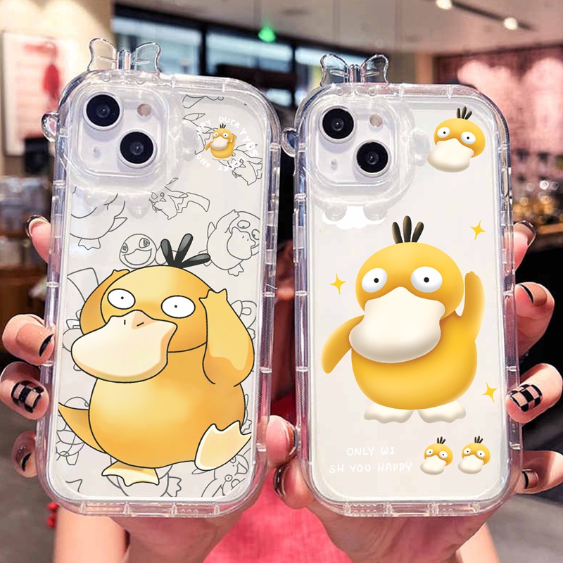 Suntaiho Ốp lưng iphone  Ốp Điện Thoại Mềm Trong Suốt In Hình Vịt Dễ Thương Cho iPhone 14 11 Pro 7 Plus 8 Plus 11 12 13 Pro max XS XR XS max