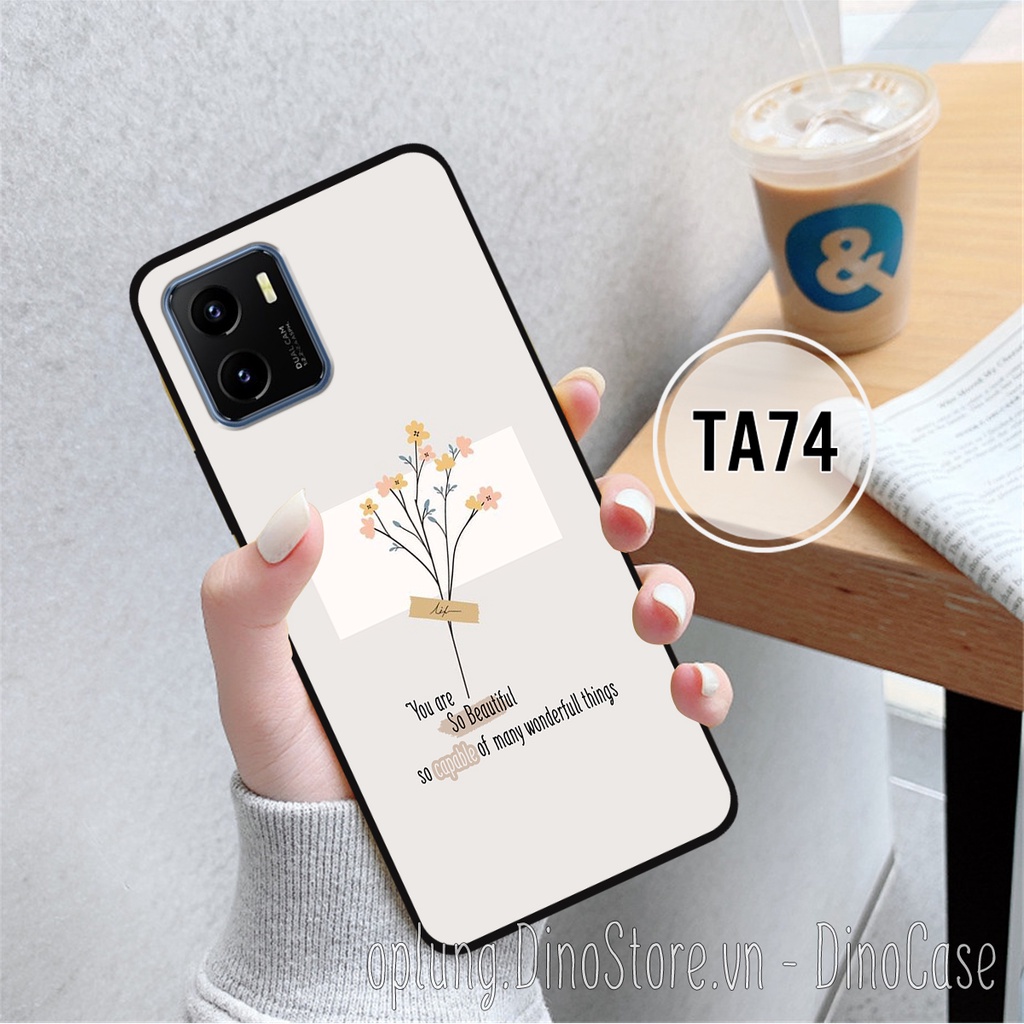 Ốp lưng Vivo Y15S / Vivo Y15A - Ốp điện thoại Vivo lưng nhựa viền silicon bảo vệ camera chống bẩn in hình hoa nữ tính.