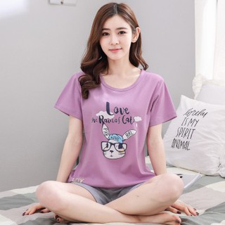 (HÀNG ORDER) Bộ mặc nhà quần đùi M017-1