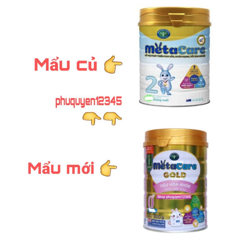 Sữa bột MetaCare 2 Gold mẫu mới, 900g (Hsd 2023)