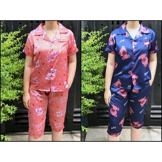 Pijama lửng nữ Lụa Satin mềm đẹp mát size 50-65kg - Nhiều mẫu