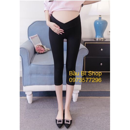 Quần legging bầu cạp chéo dài/ngố 1111/9005